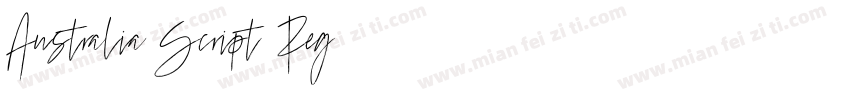 Australia Script Reg字体转换